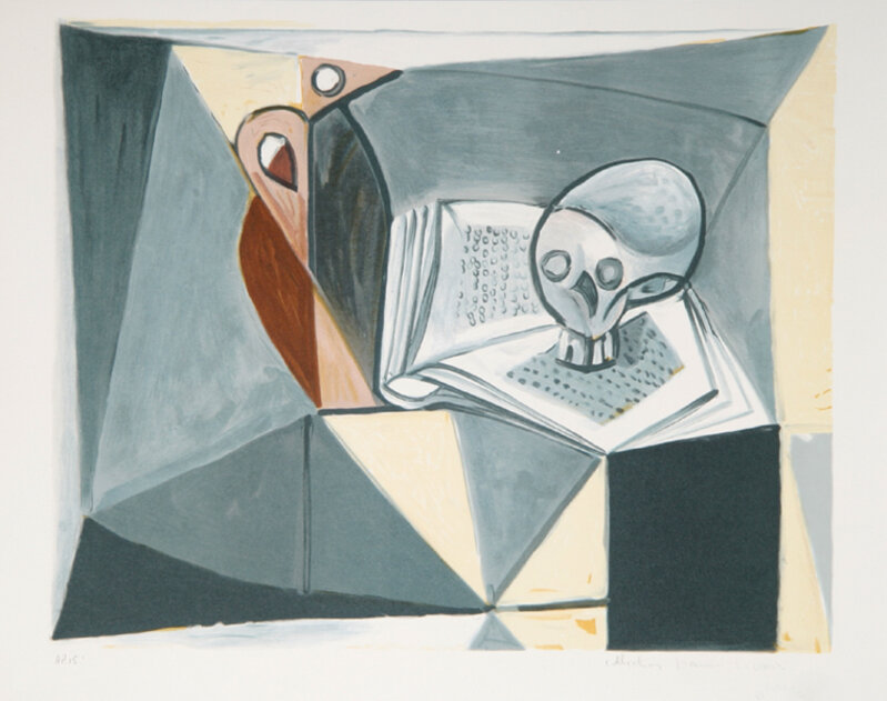 Pablo Picasso, ‘Tete de Mort et Livre, 1946’, 1979-1982, Print, Lithograph on Arches paper, RoGallery