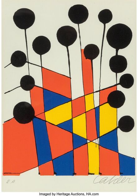 Alexander Calder, ‘Untitled (Balloons) from XXe Siecle No 37’, 1971