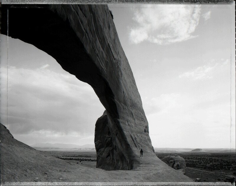 Mark Klett, ‘Beneath the Great Arch near Monticello, Utah, 6/21/82’, Photography, Archival pigment print, Etherton Gallery