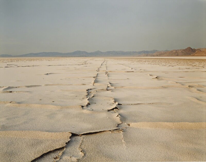 Richard Misrach, ‘'Encrusted Tracks, Bonneville Salt Flats'’, Photography, Chromogenic print, Sotheby's