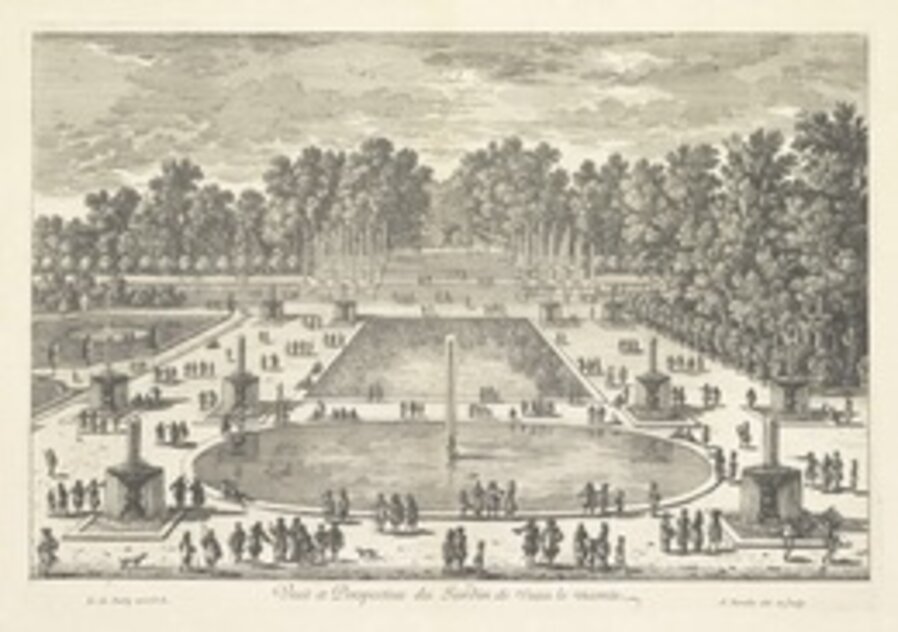 Veue et perspective du jardin de Veau le Viconte