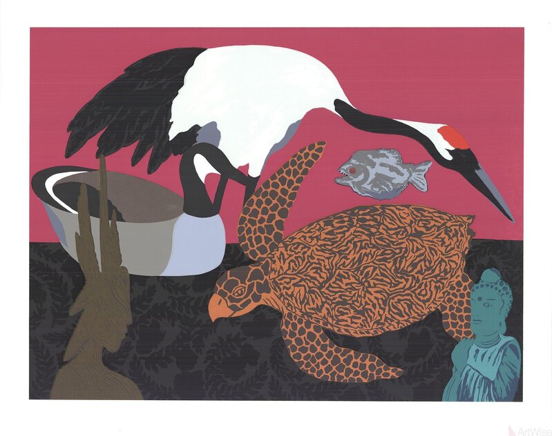 Hunt Slonem, ‘Crane 2’, 1979, Ephemera or Merchandise, Silkscreen, ArtWise