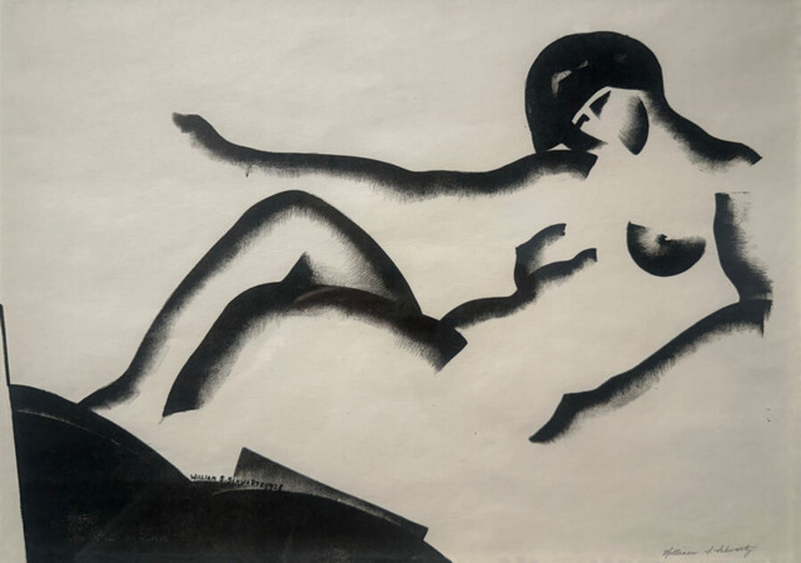 Reclining Nude (Lithograph #6)