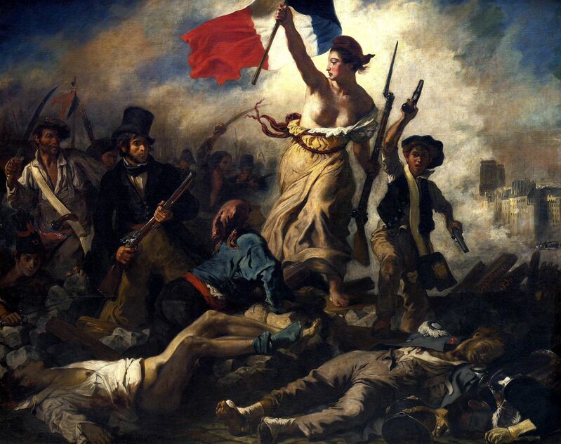 Eugène Delacroix, ‘La Liberté guidant le peuple (Liberty Leading the People)’, 1830, Painting, Oil on canvas, Musée du Louvre