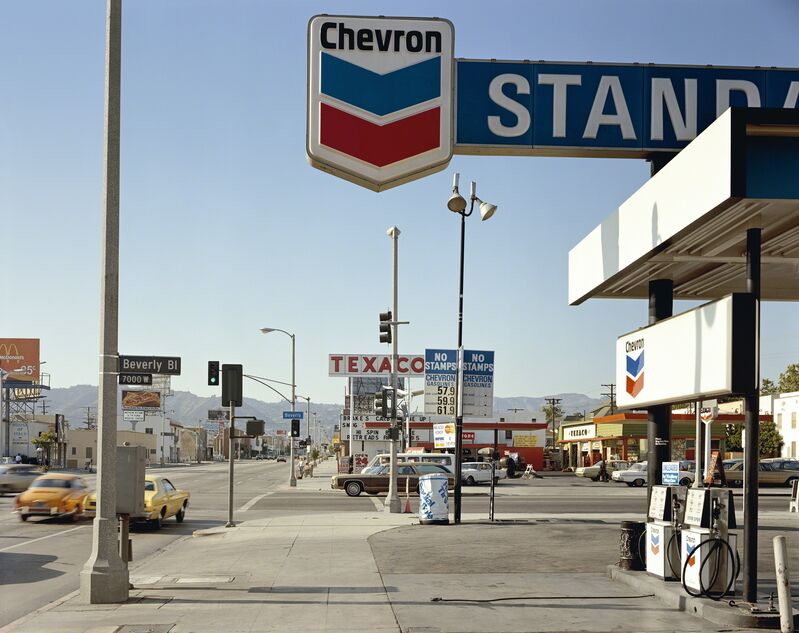Stephen Shore, ‘Beverly Boulevard and La Brea Avenue, Los Angeles, California, June 21, 1975’, 1975, Photography, Chromogenic color print, The Museum of Modern Art