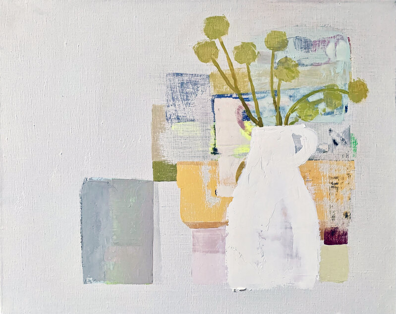 Sydney Licht, ‘Still LIfe with White Jug’, 2021, Painting, Oil on linen, Kathryn Markel Fine Arts