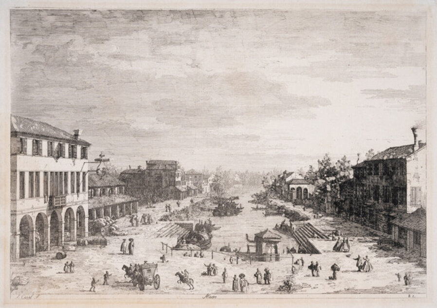 Mestre, from: Vedute altre prese da i luoghi altre ideate da Antonio Canal