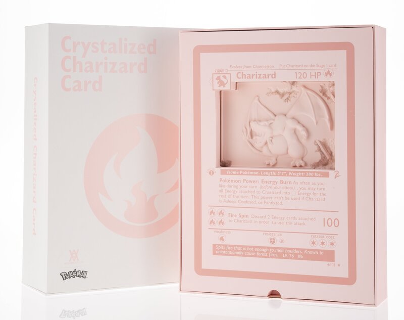 Daniel Arsham, ‘Pink Crystalized Charizard Card’, 2021, Sculpture, Cast resin and aluminum oxide, Heritage Auctions
