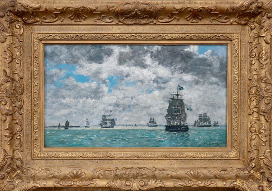 Trois-mâts devant Anvers (Three-masted ships off Antwerp)