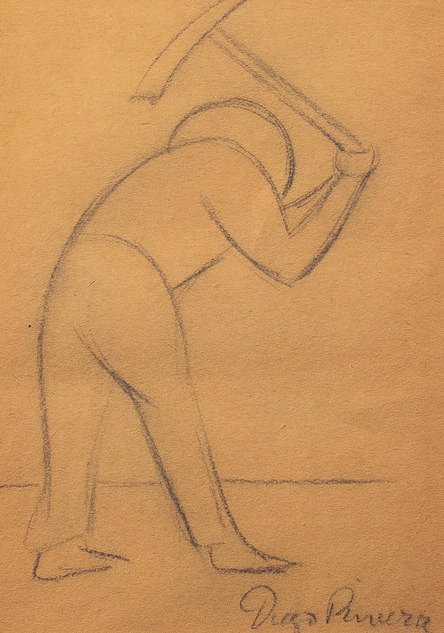 Diego Rivera, ‘Travailleur à la faux (Campesino con pico)’