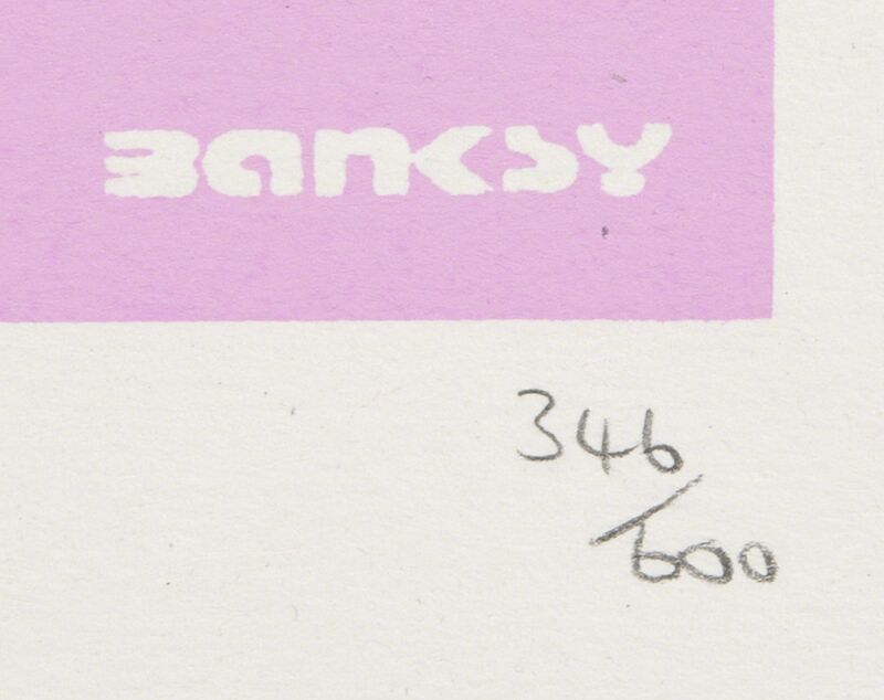 Banksy, ‘Bomb Love’, 2004, Print, Silkscreen on paper, Julien's Auctions