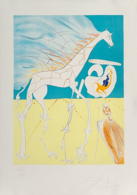 Salvador Dalí, ‘Girafe saturnienne, from La Conquete du Cosmos’, 1974