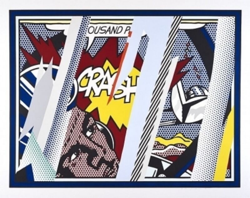 Roy Lichtenstein, ‘Reflections on Crash (Corlett 239)’, 1990, Print, Lithograph, screenprint and relief in colors with collage and embossing, Vertu Fine Art