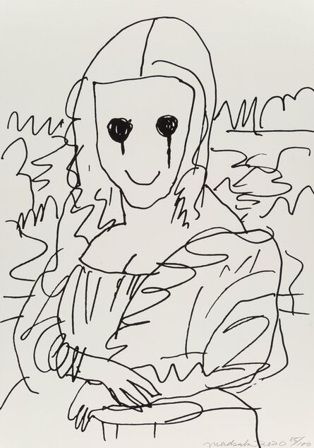 MADSAKI, ‘Coffee Break Drawing of Mona Lisa’, 2020