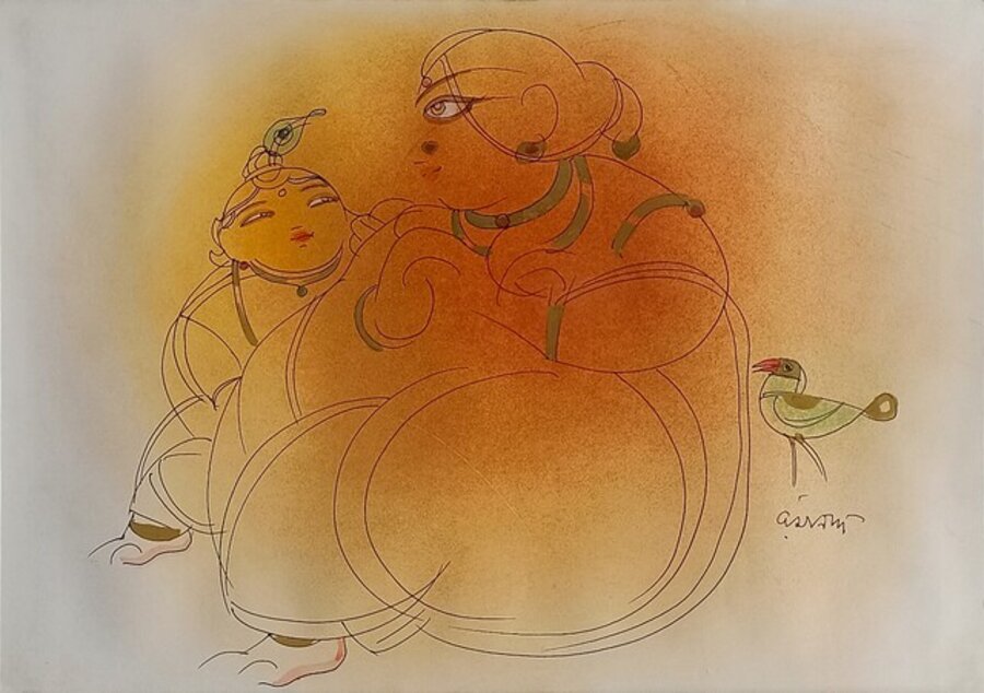 Untitled ( Krishna & Yashoda )