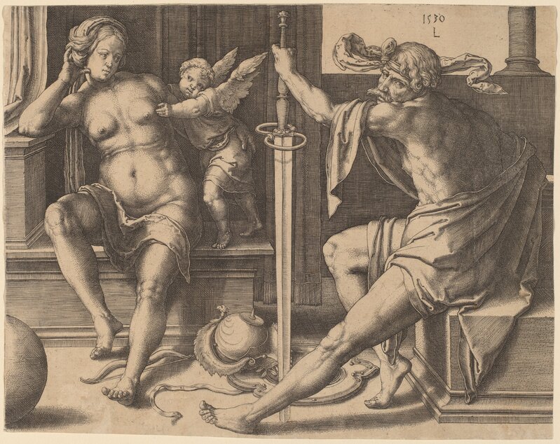 ‘Mars, Venus, and Cupid’, 1530, Print, Engraving, National Gallery of Art, Washington, D.C.