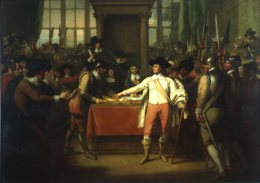 Oliver Cromwell Dissolving the Long Parliament