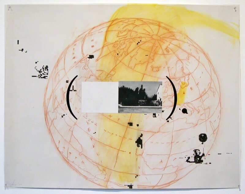 Vernon Fisher, ‘Place’, 2004, Drawing, Collage or other Work on Paper, Acrylic/enamel/oil on laminate paper, Zolla/Lieberman Gallery