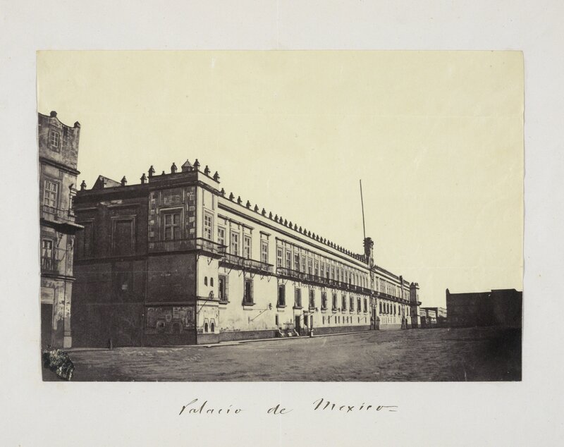 Claude Joseph Désiré Charnay, ‘Palacio de Mexico’, 1858, Albumen, Getty Research Institute
