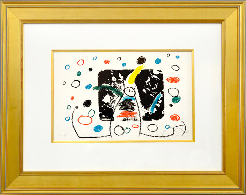 Joan Miró, ‘L'enfance d'Ubu (Childhood of Ubu), 1975’, 1975, Print, Color Lithograph, Masterworks Fine Art