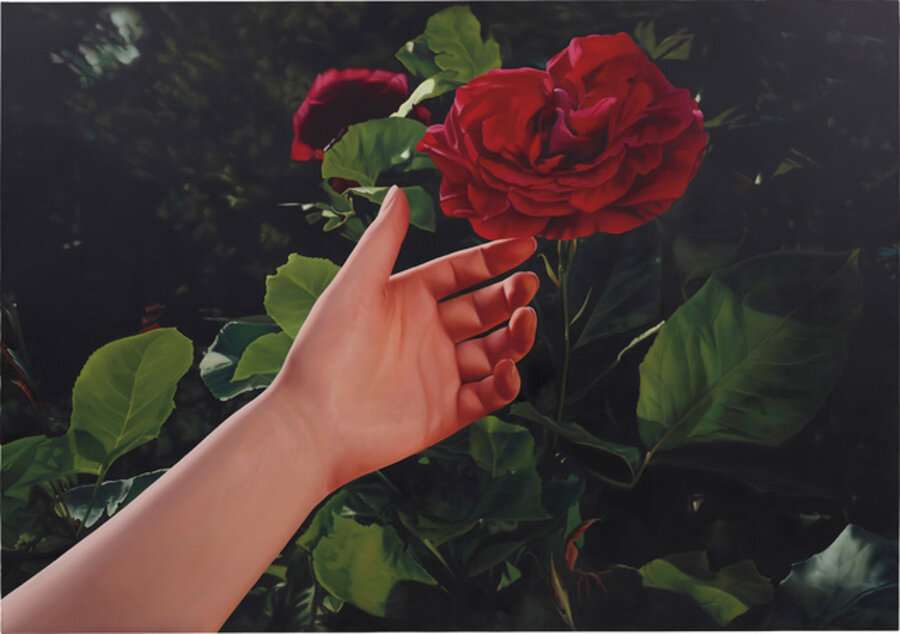 Untitled (Red Rose and Hand)