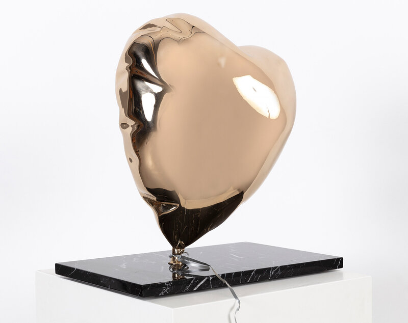 Mr. Brainwash, ‘Balloon Heart’, 2020, Sculpture, Painted Polished Bronze on Marble Base, Corridor Contemporary
