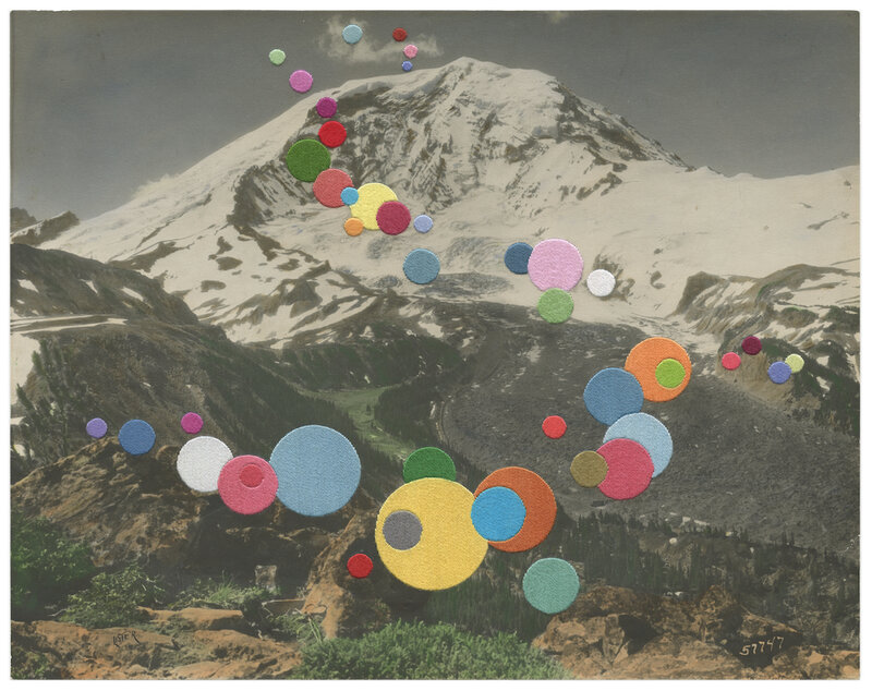 Julie Cockburn, ‘Valley Melody’, 2020, Mixed Media, Hand embroidery on found photograph, The Photographers' Gallery | Print Sales 