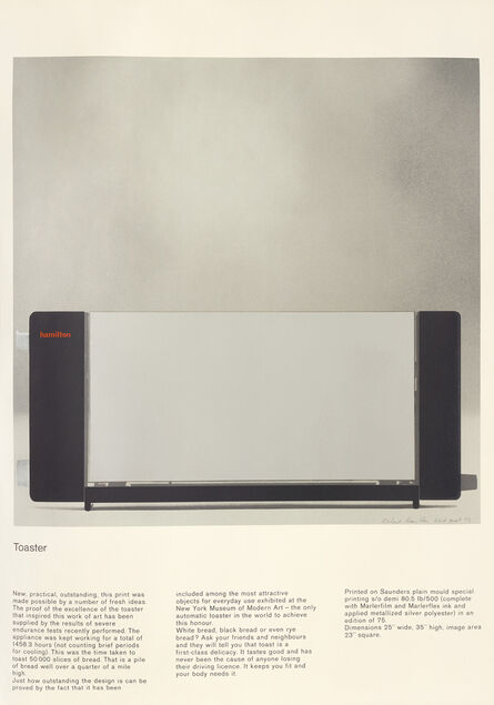 Richard Hamilton, ‘Toaster (L. 63)’, 1967