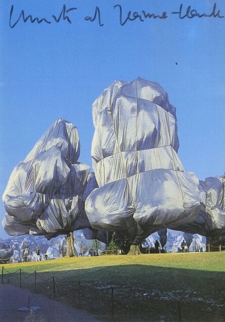 Christo, ‘Wrapped Trees (Hand Signed), from the estate of Jacob and Aviva Bal Teshuva’, 1998