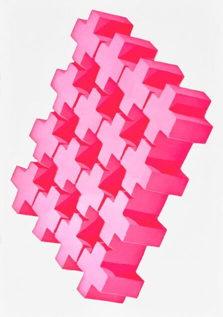 Courtney Sennish, ‘Pink Fluorescent Paver’, 2024