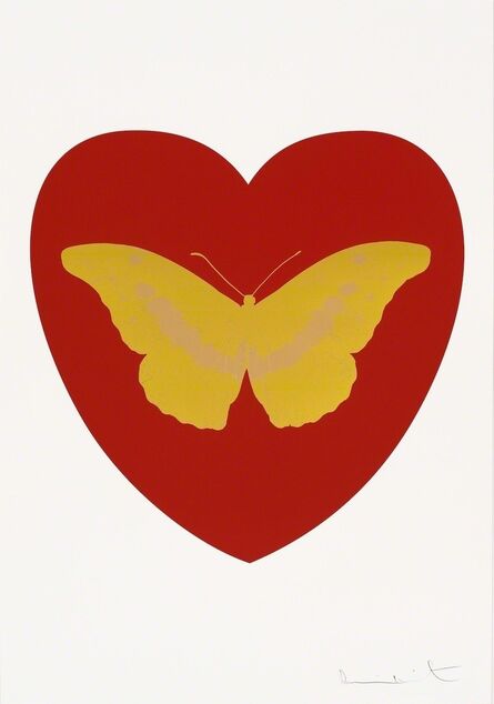 Damien Hirst, ‘I Love You - red, oriental gold, cool gold ’, 2015