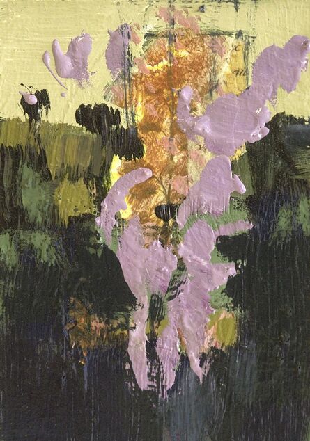 Jennifer Hornyak, ‘Lilac Flowers with Collage’, 2016