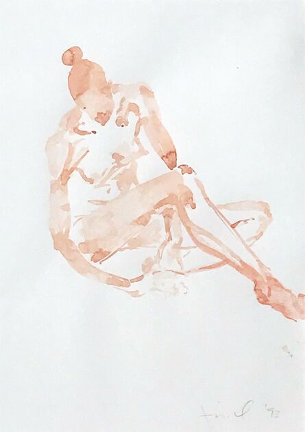 Eric Fischl, ‘Untitled (Pink Girl Sitting)’, 1993