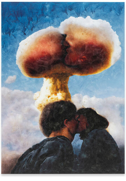 Jon Rafman, ‘𐤍𐤔𐤉𐤒𐤄𐤟𐤂𐤓𐤏𐤉𐤍𐤉𐤕 (Nuclear Kiss)’, 2022