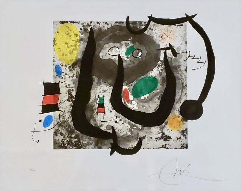 Joan Miró, ‘Les Armes Du Sommeil (D.533).’, 1970, Print, Etching with aquatint and carborundum in colours on Chiffon de Mandeure paper., Off The Wall Gallery