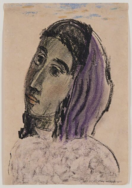Max Weber, ‘Woman with a Purple Scarf’, 1921