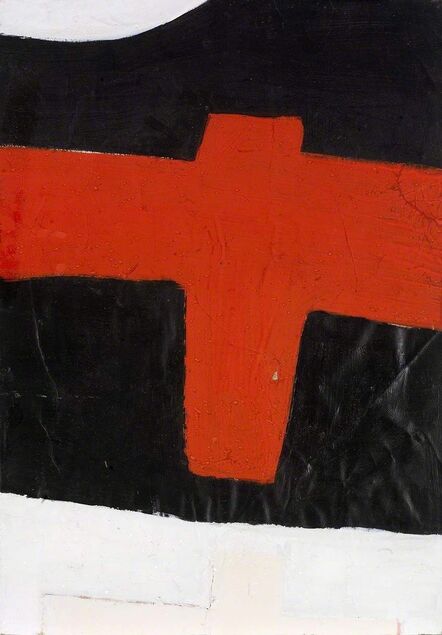 John Blackburn, ‘Cross (Red on Black)’, 1969