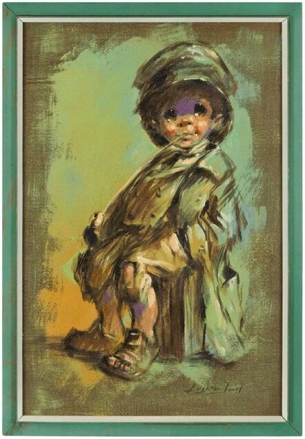 Barry Leighton-Jones, ‘Runaway Child, Expressionist Oil Painting’, Late 20th Century