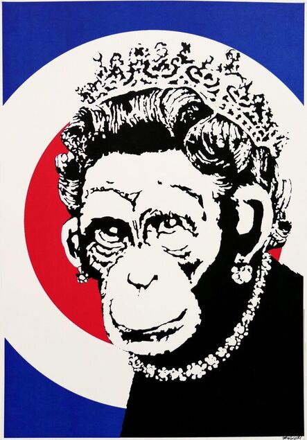 Banksy, ‘Monkey Queen (Signed)’, 2003