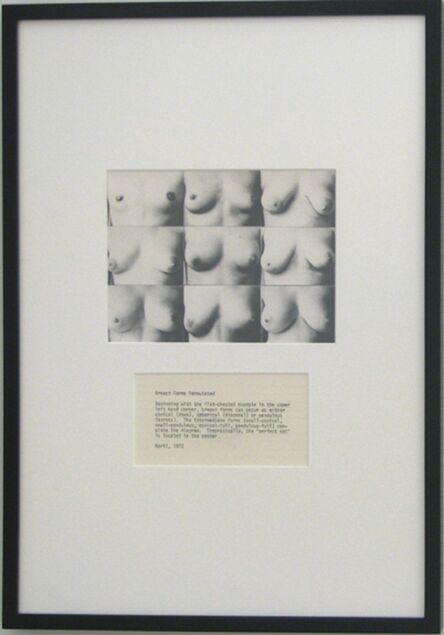 Martha Wilson, ‘Breast Forms Permutated’, 1972/2008