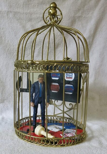 Issa Ibrahim, ‘Trader in a Gilded Cage’, 2023