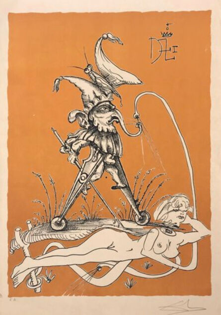 Salvador Dalí, ‘Les Songes Drolatiques de Pantagruel - Little Elephant's Pitch’, 1973