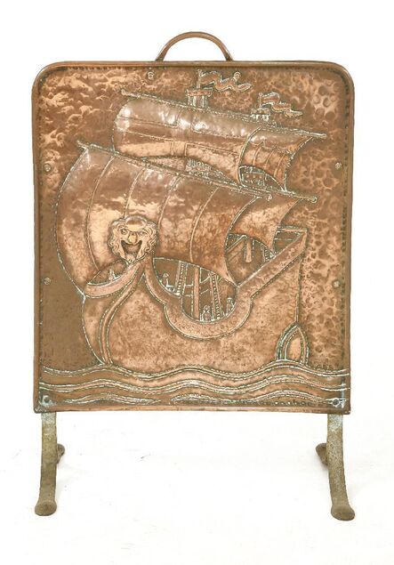 John Pearson, ‘An Arts and Crafts copper fire screen’