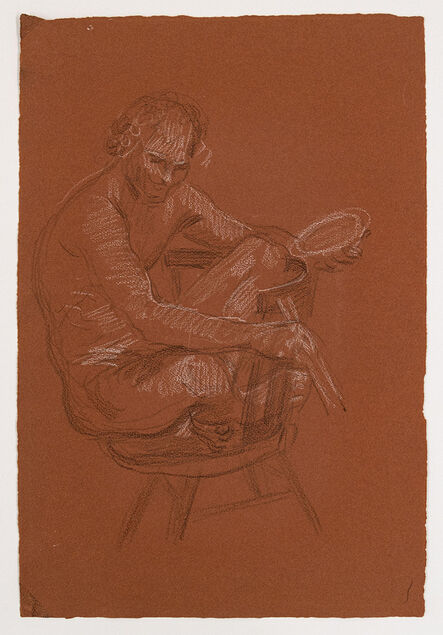 Paul Cadmus, ‘Painter Crouching on a Chair’, 1904-1999