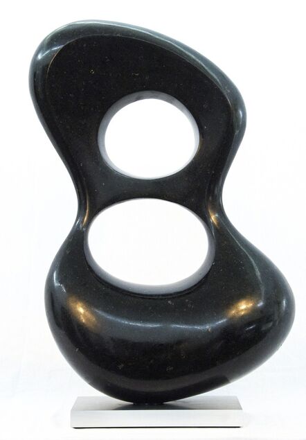 Jeremy Guy, ‘Duo 10/50 - elegant, smooth, engineered black granite, abstract, sculpture’, 2020