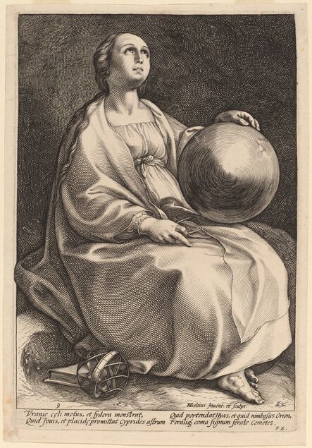 Hendrik Goltzius, ‘Urania’, probably 1592