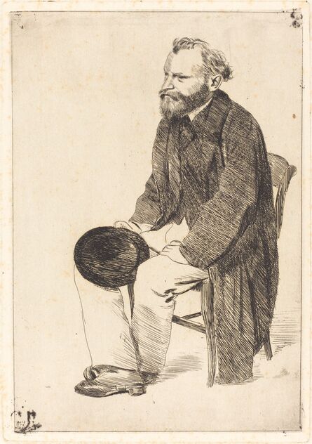 Edgar Degas, ‘Manet Seated, Turned to the Left (Manet assis, tourné à gauche)’, ca. 1861