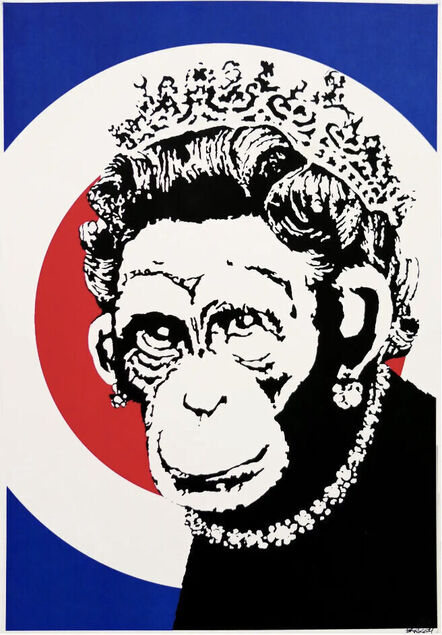 Banksy, ‘Monkey Queen’, 2003
