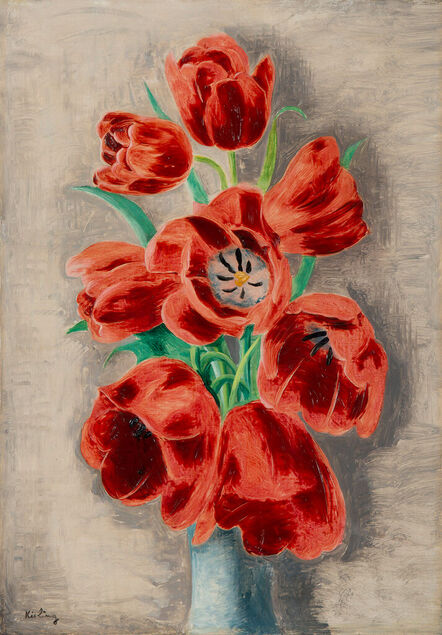 Moïse Kisling, ‘Tulipes sur fond nacré’, ca. 1928
