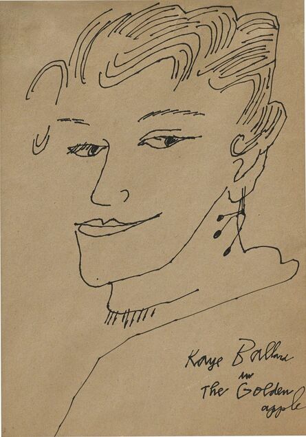 Andy Warhol, ‘Kaye Ballard in the Golden Apple’, 1957